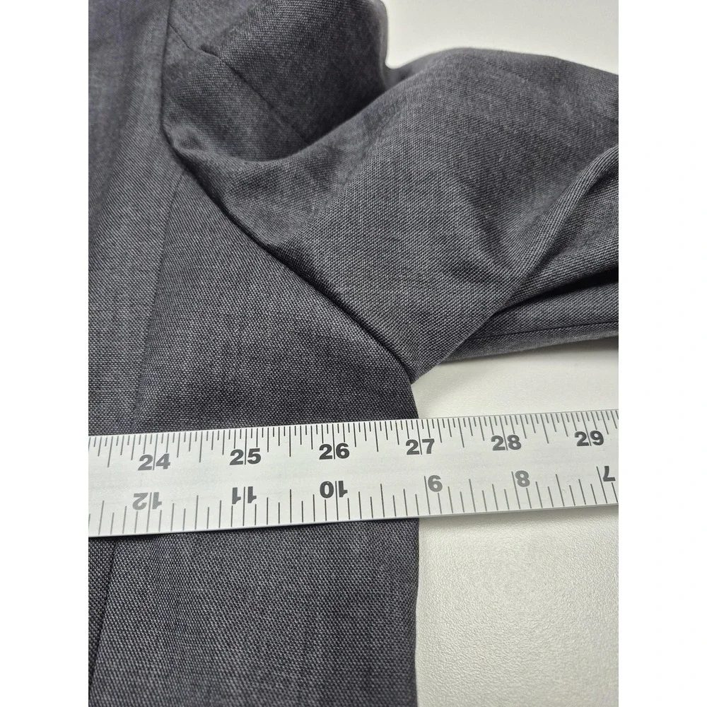 ZINO Suit Mens 52 Gray Wool Super 120s 2 Piece 47x36 Milan Italy NWT FLAW